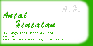 antal hintalan business card